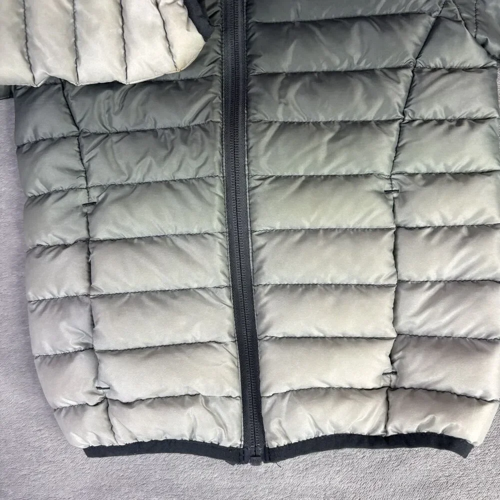 Eddie Bauer Jacket Unisex Kids 4 Gray Puffer Hooded Down Insulated‎ Winter